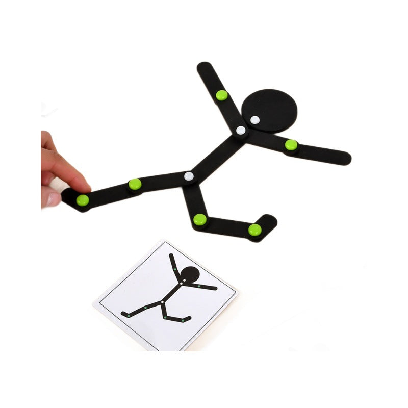 Wooden Move-and-Match Gymnast: The Ultimate Observation Game Fantastik Curios