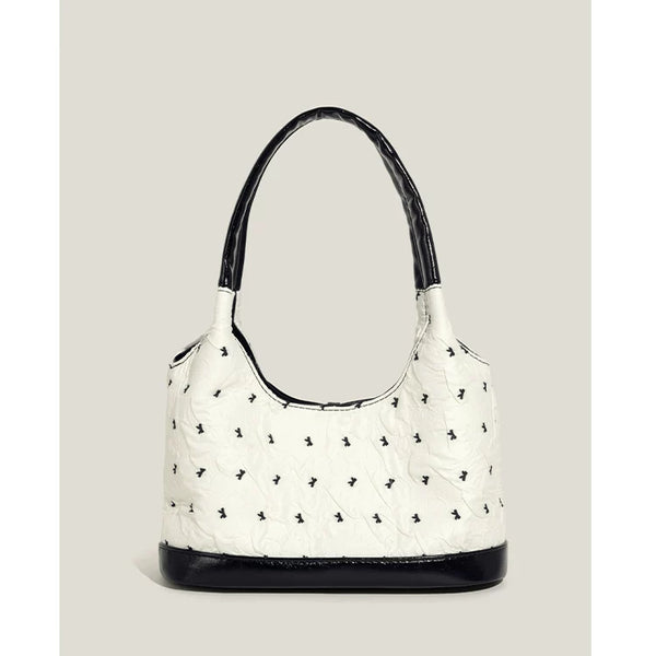 Bow Accent Shoulder Tote Bag
