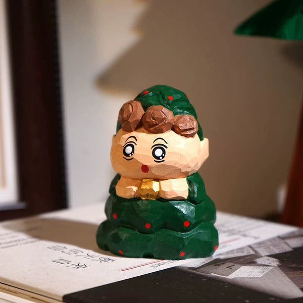 Hand-Carved Wooden Christmas Character Ornaments FantastiKurios