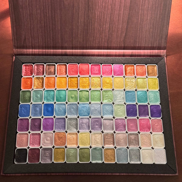 Metallic Pearlescent Watercolor Paint Set