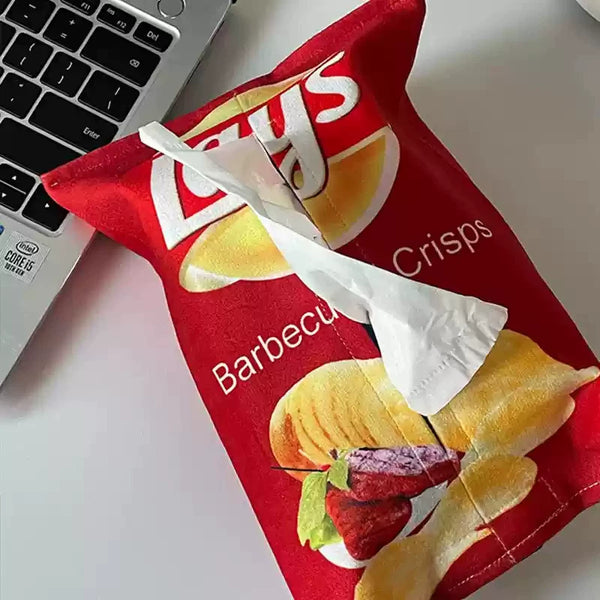 Realistic Potato Chip Bag Tissue Holder