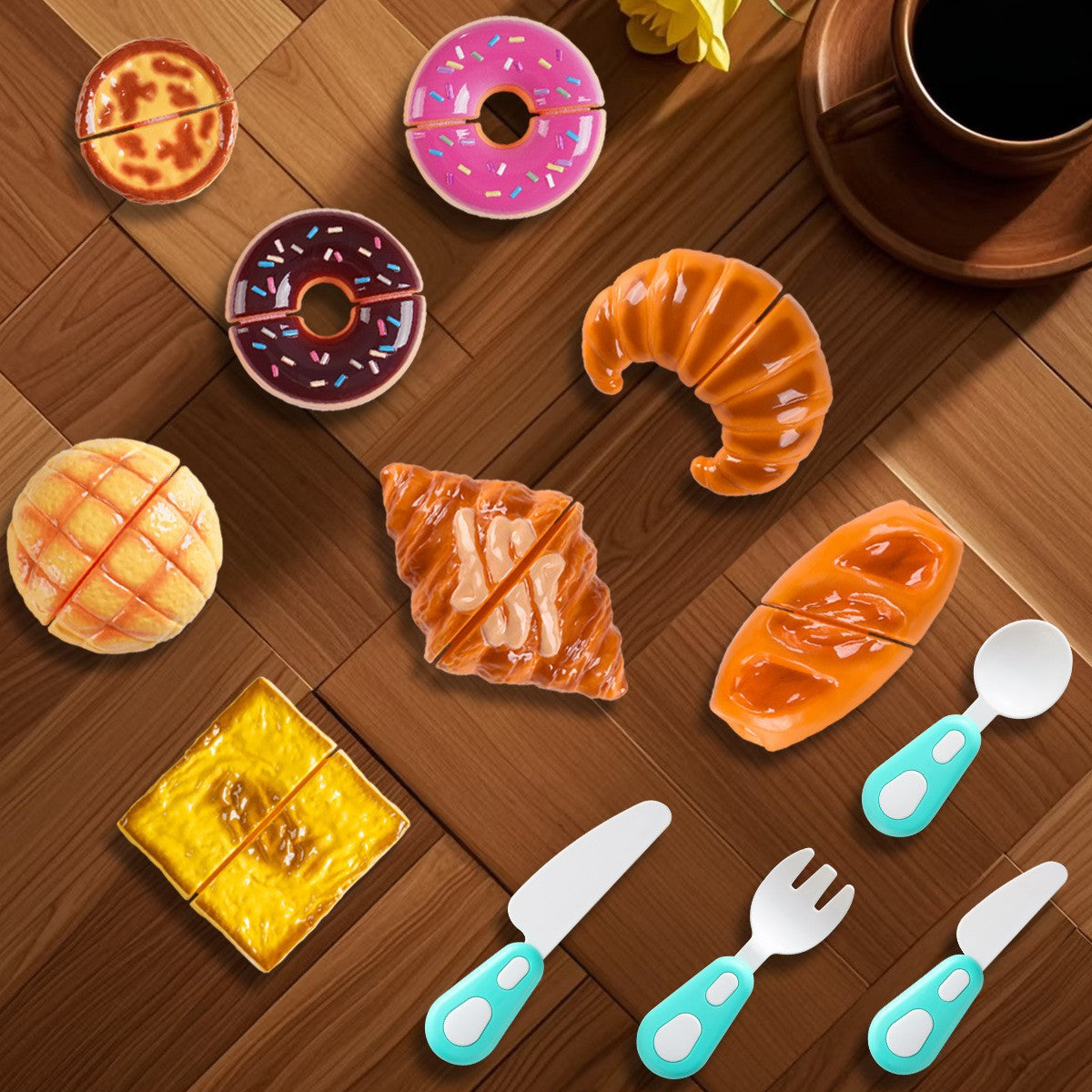 Little Baker's 'Slice & Serve' Play Bread & Pastry Set