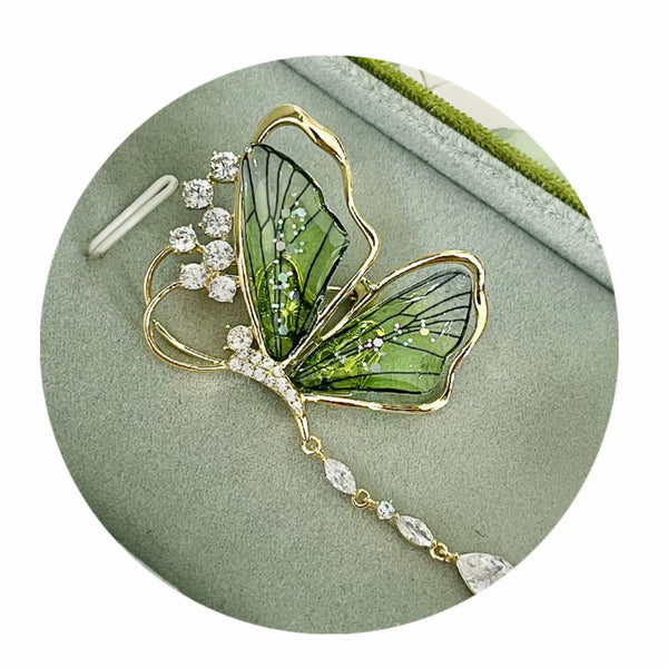 Butterfly Brooch in Velvet Gift Box