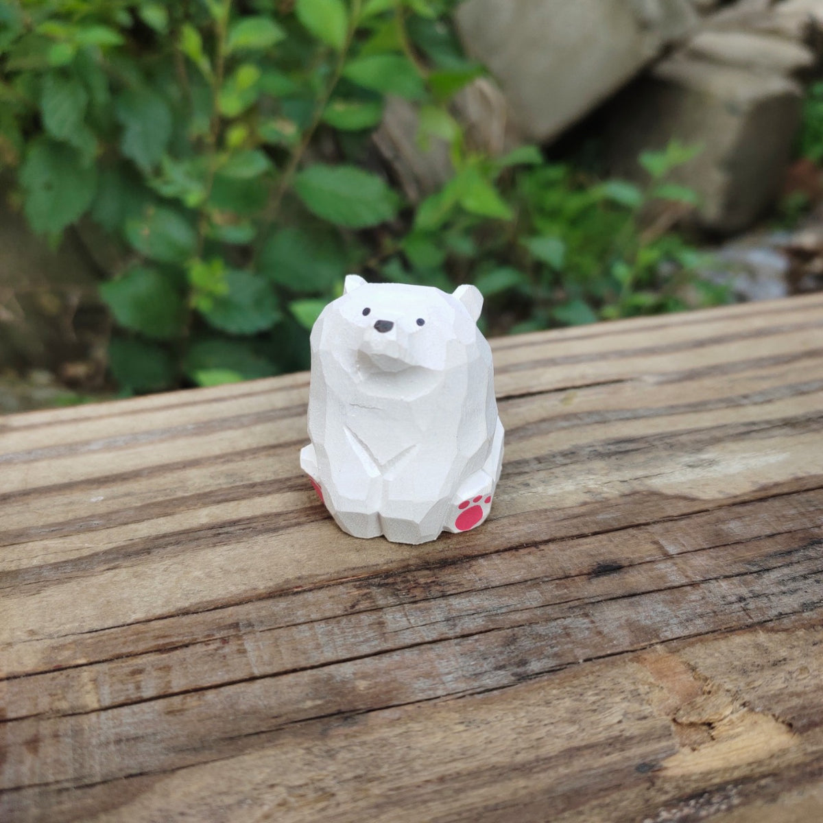 Hand-Carved Wooden Fruit Figurine