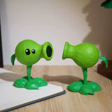 Hand-Carved Wooden Peashooter Figurine FantastiKurios