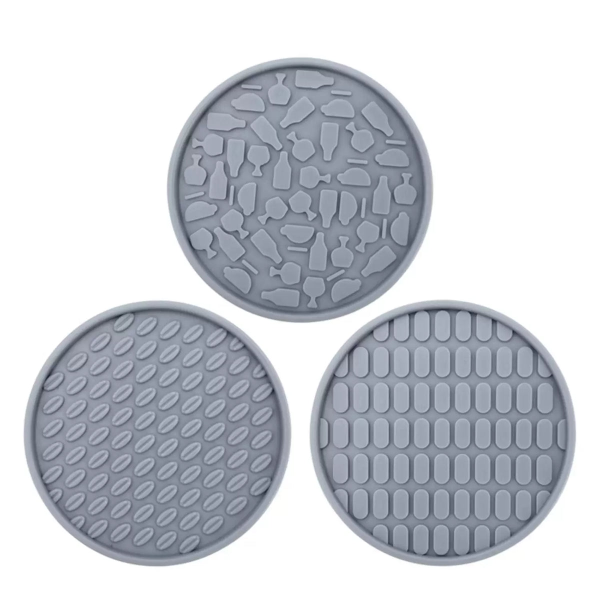 Silicone Coaster Set with Holder