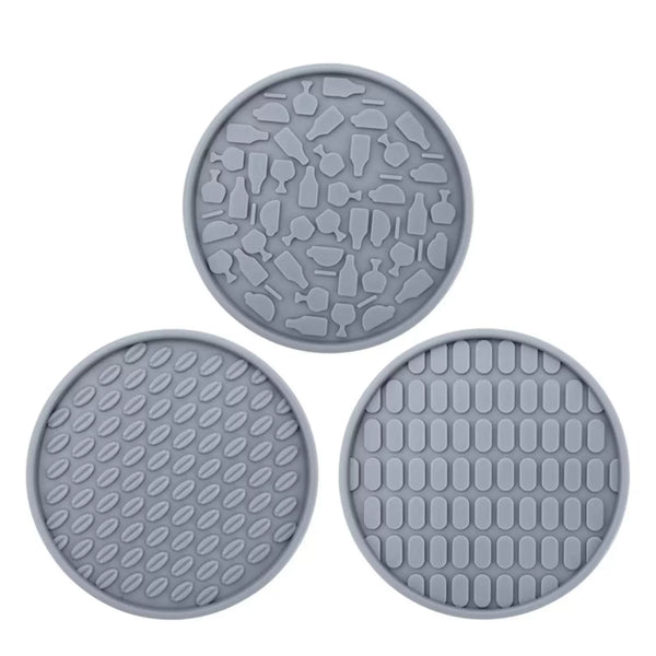 Silicone Coaster Set with Holder