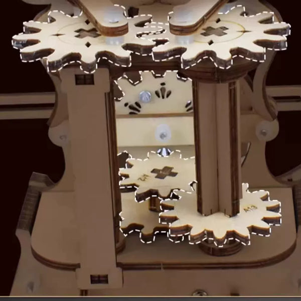 DIY Wooden Magic Cello Music Box Kit