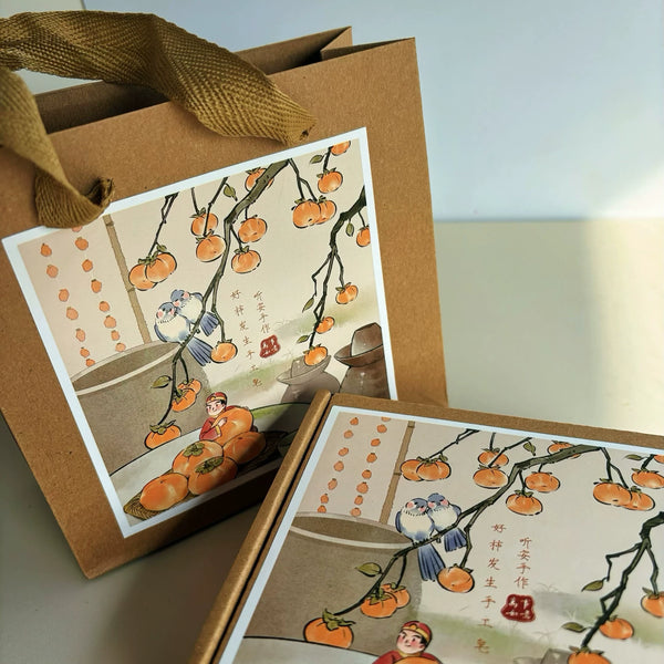 Persimmon and Peanut Handmade Soap Gift Set