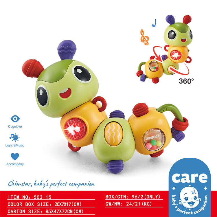 Musical Twisting Caterpillar – Light-Up Sensory Toy for Toddlers
