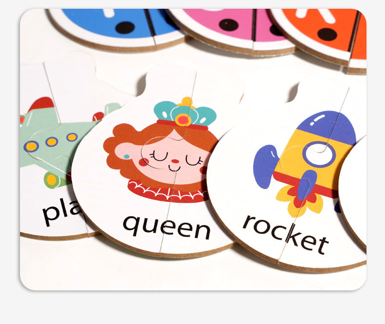 Ladybug Alphabet & First Words Matching Puzzle Set