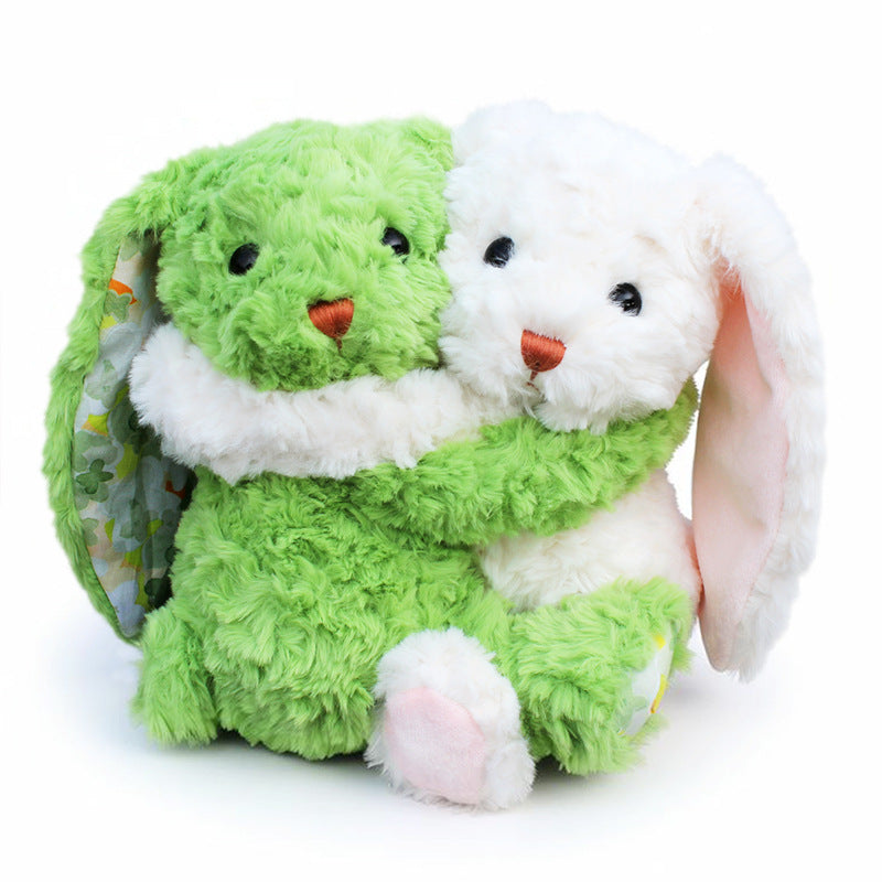 Hugging Bunny Pair Soft Plush – 23cm Twin Stuffed Animal Gift