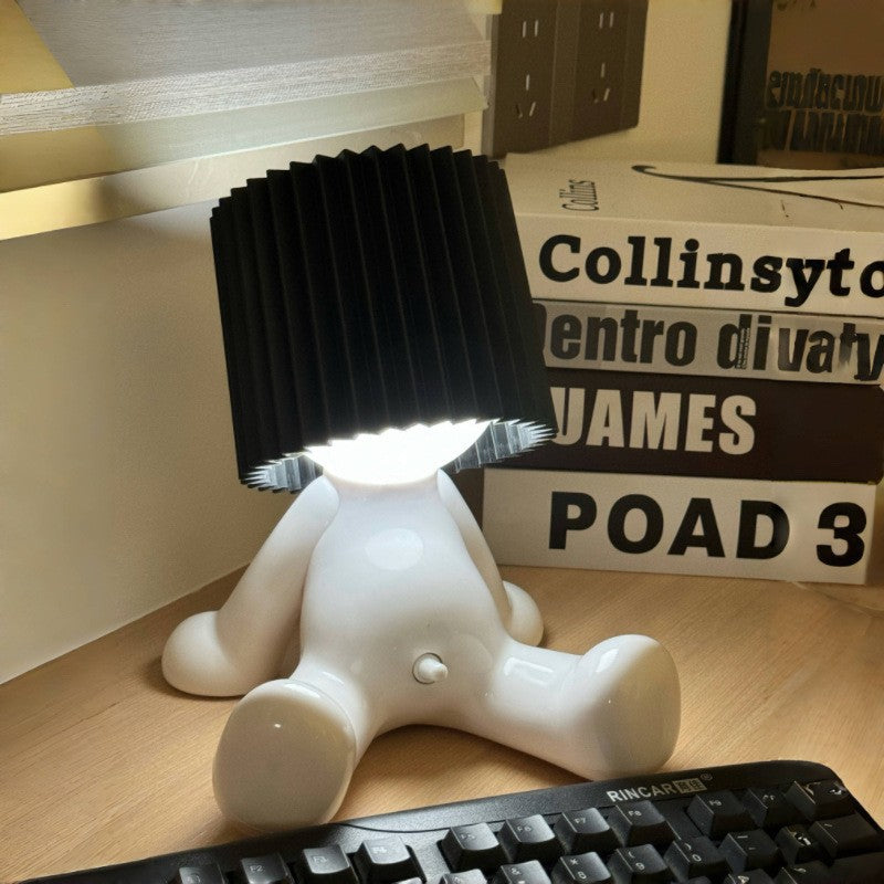 Sitting Shy Boy Table Lamp