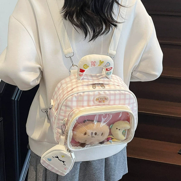 Preppy Style Convertible Mini Backpack