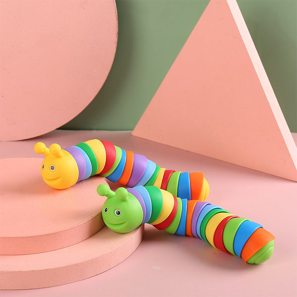 🐛 The Rainbow Click-Clack Fidget Caterpillar Toy