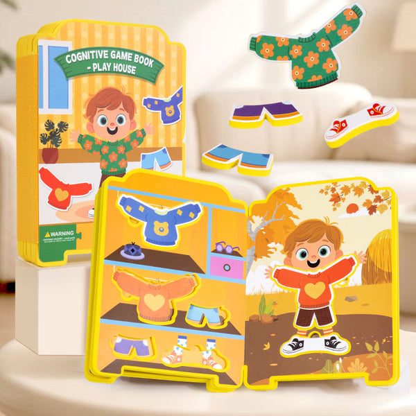 Four Seasons Dress-Up Play House & Cognitive Activity Book
