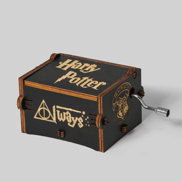 Owl Wooden Crank Music Box