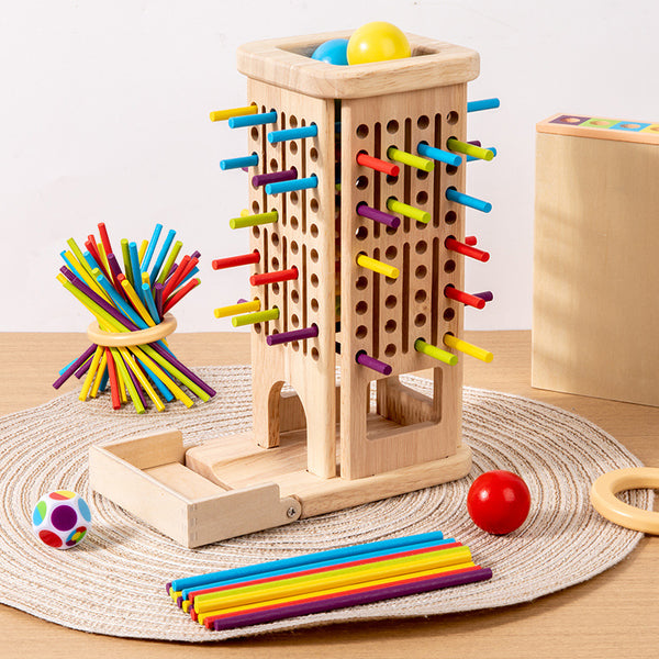 The Wooden Leaning Tower Tumble Game (3-in-1 Fun!)