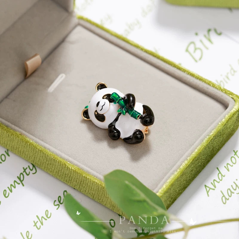 Panda Brooch in Velvet Gift Box