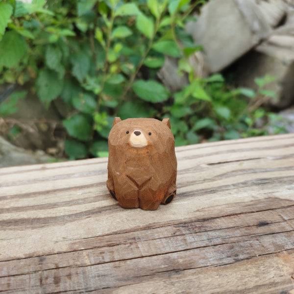 Hand-Carved Wooden Fruit Figurine