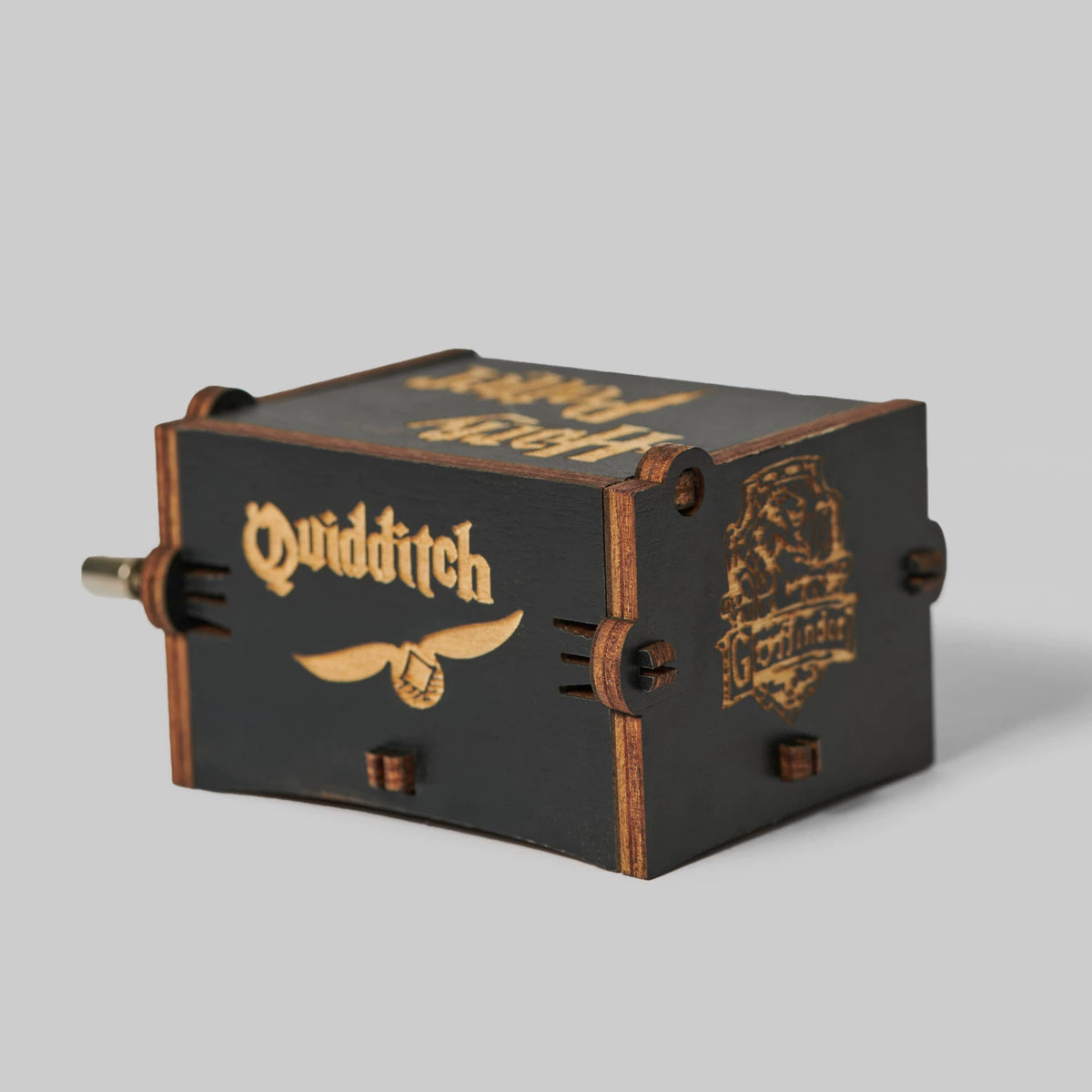 Owl Wooden Crank Music Box