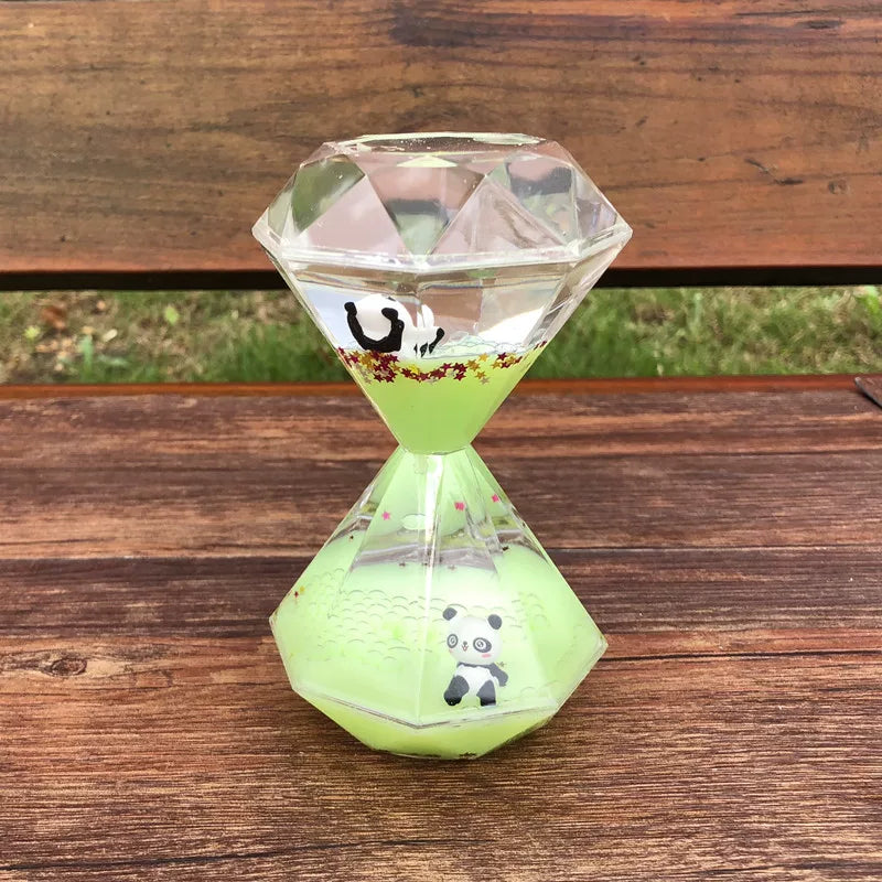 Panda Liquid Motion Timer Ornament