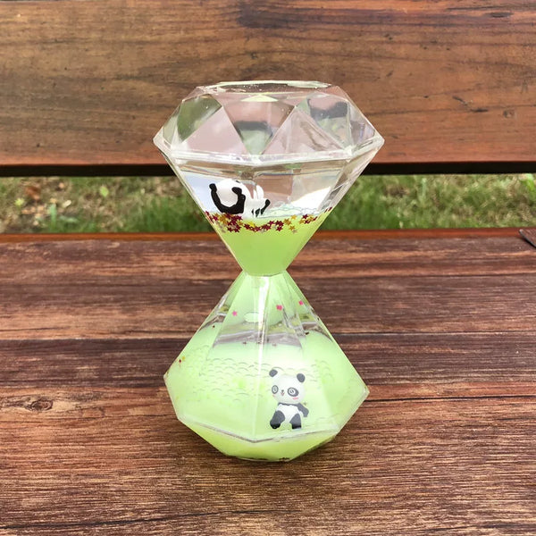Panda Liquid Motion Timer Ornament