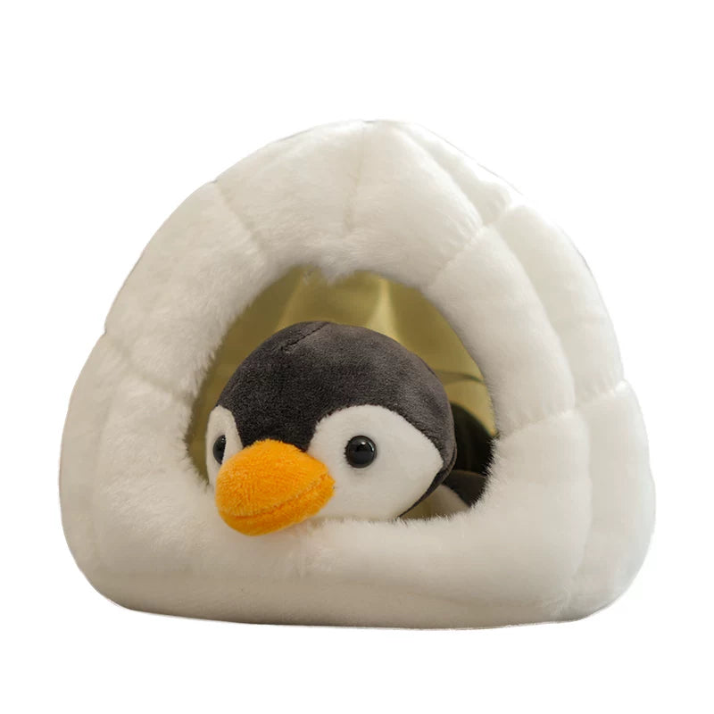 Arctic Animal and Igloo Plush Set