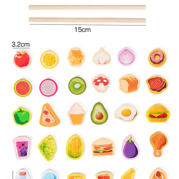 Wooden Tiger Feeding Game & Fine Motor Skill Set