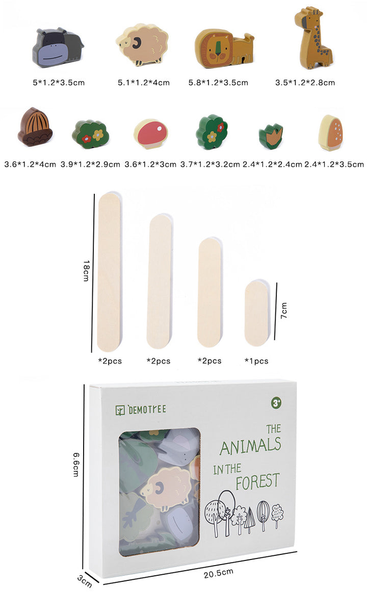 The Forest Friends Balancing Game | Wooden Animal Stacker