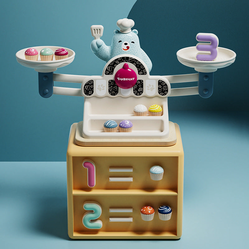Yummy Bear Bakery: 2-in-1 Balance Scale & Math Playset