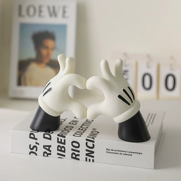 Mickey Mouse Heart Hands Desktop Ornament