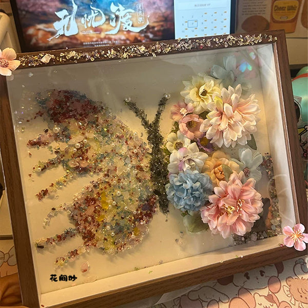 DIY Crystal Butterfly Art Frame Kit