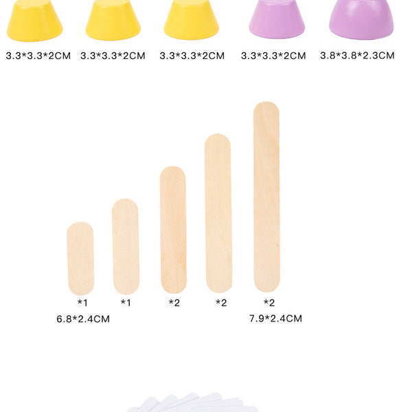 Wooden Dinosaur Balance Stacking Challenge Set