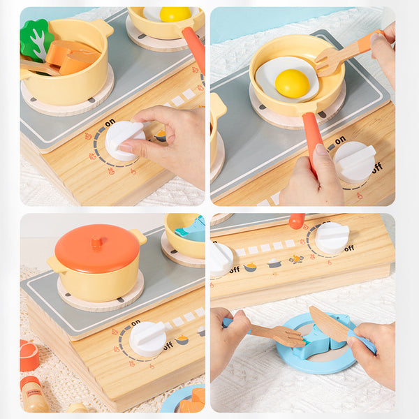 Little Chef Wooden Kitchen & Cooking Play Set