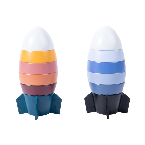 Wooden Rocket Stacker & Balancing Toy