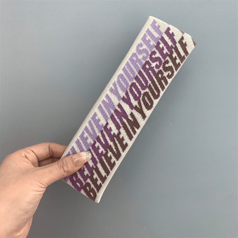 Sporty Lettered Elastic Headband