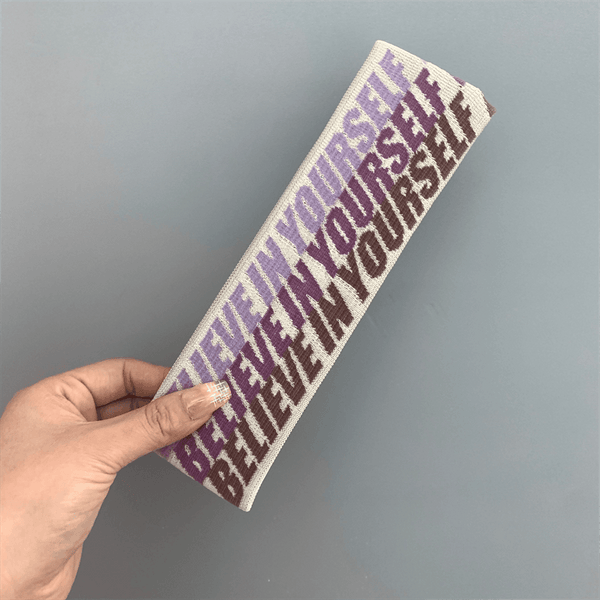 Sporty Lettered Elastic Headband