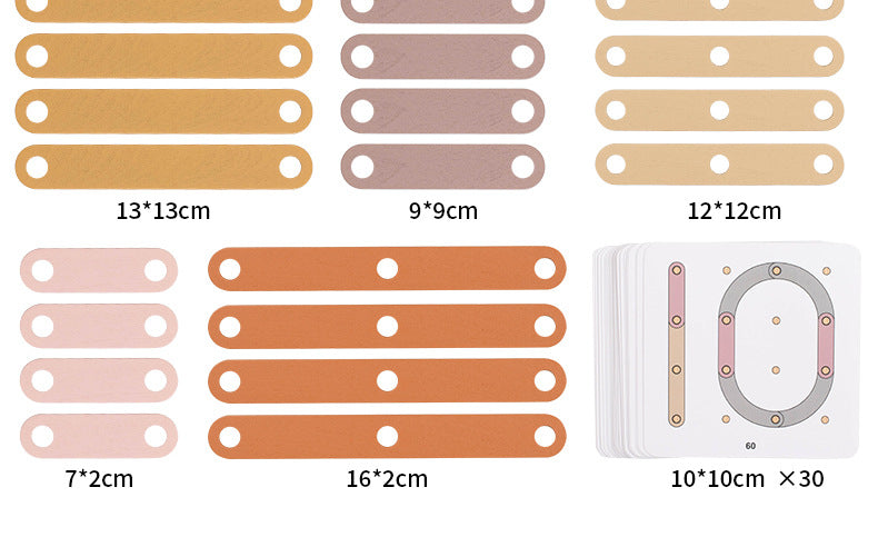 The 'Shape Shifter' Creative Wooden Pegboard | Montessori Construction Set