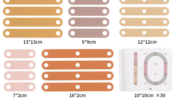 The 'Shape Shifter' Creative Wooden Pegboard | Montessori Construction Set