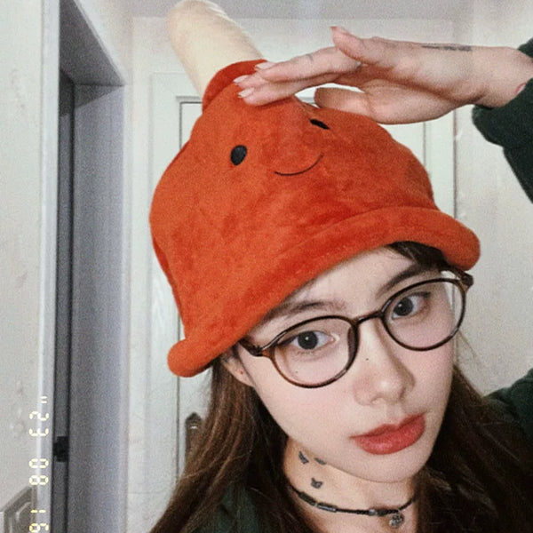 Novelty Plunger or Poop Plush Hat