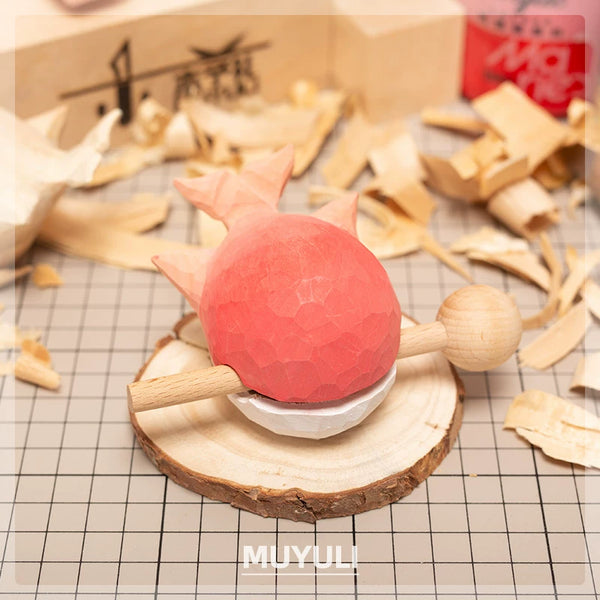 Carved Wooden Fish Desk Ornament