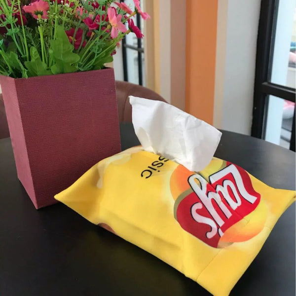 Realistic Potato Chip Bag Tissue Holder