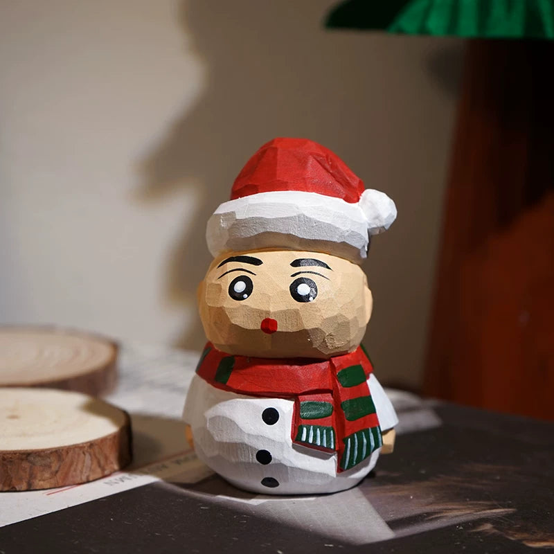 Hand-Carved Wooden Christmas Character Ornaments FantastiKurios