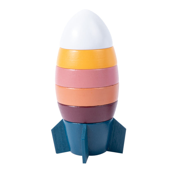 Wooden Rocket Stacker & Balancing Toy