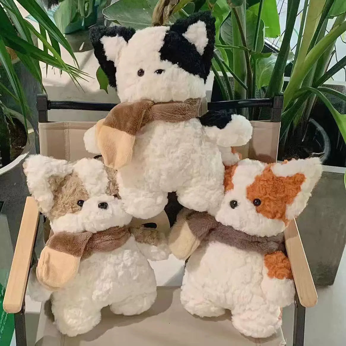 Soft Scarf Puppy Plush Toy