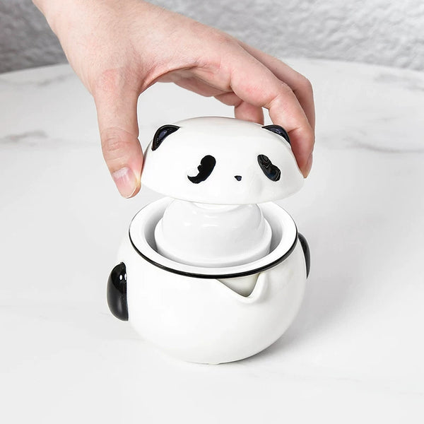 Portable Panda Travel Tea Set with Gift Box