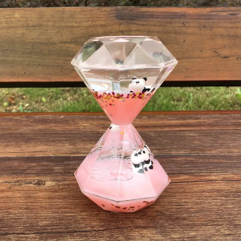 Panda Liquid Motion Timer Ornament