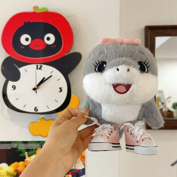 Soft Shark Plush in Canvas Sneakers