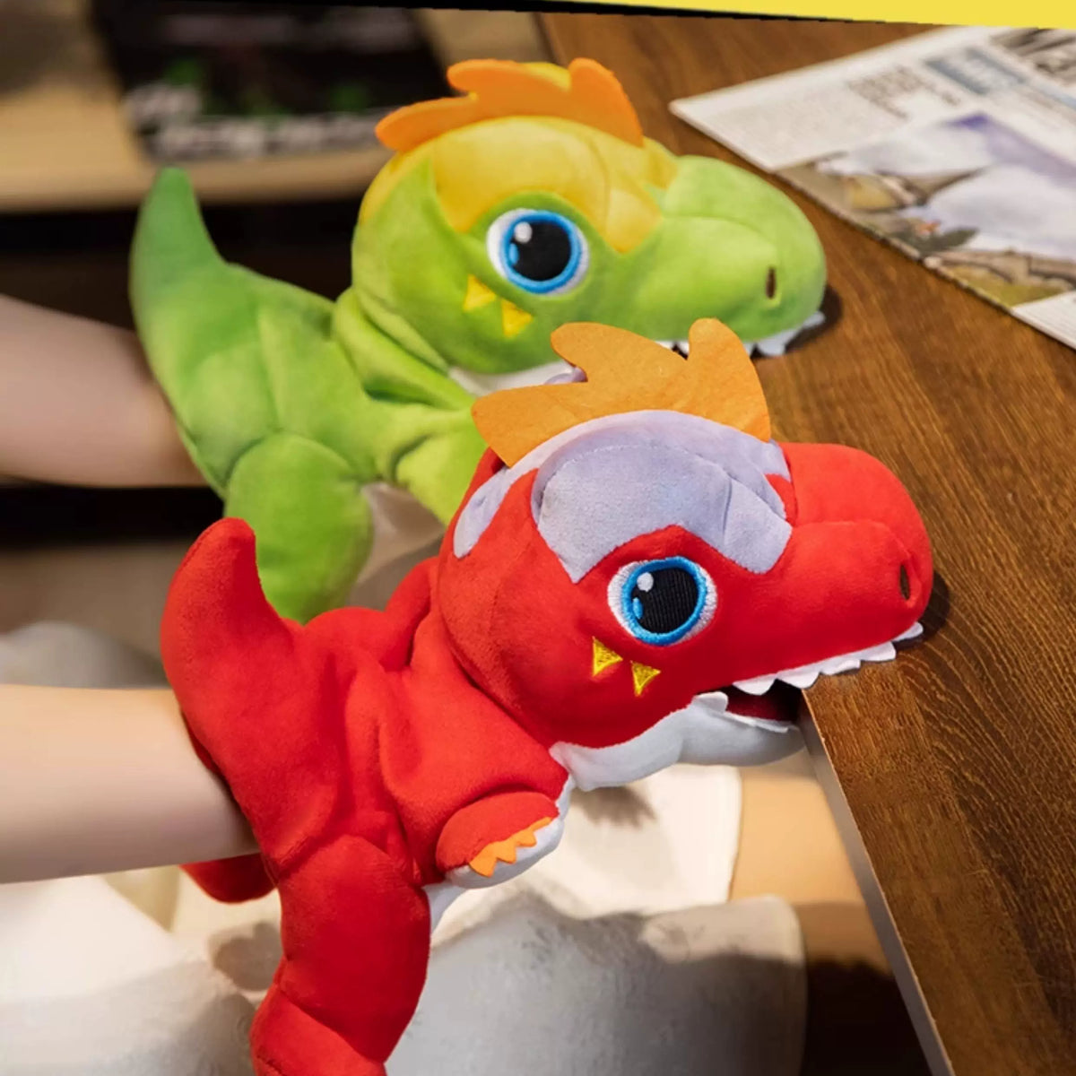 Soft Plush Dinosaur Hand Puppet